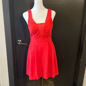 BCBG bright coral dress, size 0